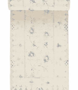 SORRENTO-puuvillamatto 70x200 cm Kermanvalkoinen/sininen