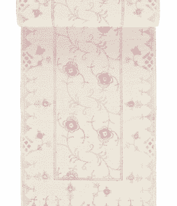 SORRENTO-puuvillamatto 70x200 cm Kermanvalkoinen/roosa