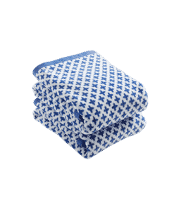 KORS-käsipyyhkeet, 2/pakk. Kirkkaansininen/valk