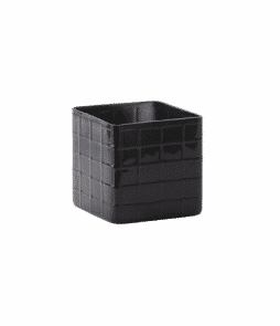 TÅGABORG-maljakko/kynttilälyhty – pieni Musta