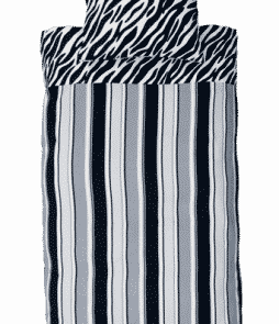 ZEBRARAND-pussilakanasetti, 2 osaa Harmaa/musta