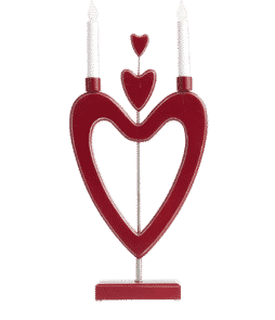 LOVE-LOVE-LOVE-sähkökynttelikkö Punainen