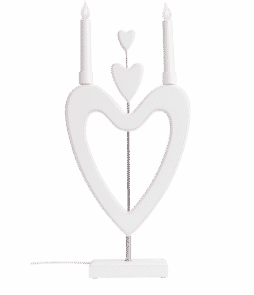 LOVE-LOVE-LOVE-sähkökynttelikkö Valkoinen