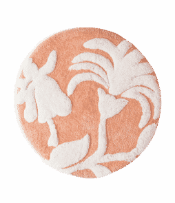 SLINGA-kylpyhuonematto Ø 60 cm Aprikoosiroosa