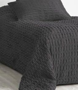 JOHANNA-päiväpeite – kapeaan sänkyyn 180x260 cm Tummanharmaa