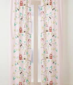 FANTASITRÄD-piilolenkkiverhot, 2/pakk. Roosa