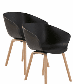 BOARP-tuolit, 2/pakk. Musta