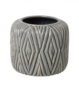 Bc Rhombe 16x14cm Pot, Harmaa, 16x16cm, Broste Copenhagen