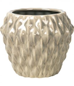 Bc Rhomby L 20x17cm Pot, Beige, 20x20cm, Broste Copenhagen