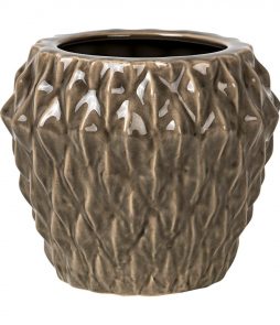 Bc Rhomby L 20x17cm Pot, Ruskea, 20x20cm, Broste Copenhagen