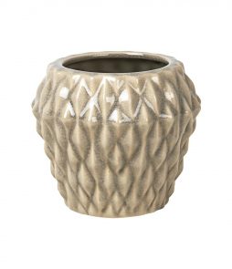 Bc Rhomby S 14,5x13cm Pot, Beige, 14.5x14.5cm, Broste Copenhagen