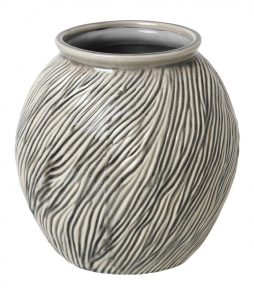 Bc Sandy 20,5x21cm Vase, Harmaa, 20.5x20.5cm, Broste Copenhagen