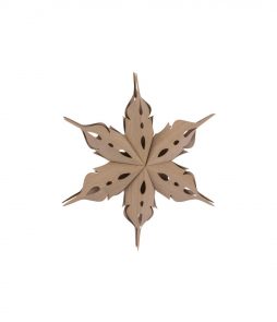 Bc Vener Ø30cm Decoration Star, Beige, 30x30cm, Broste Copenhagen