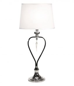Gl El Crystal 20x30x65cm Tablelamp, Kromi, 30x20cm, Globen Lighting