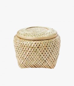 Akiko Small Basket, Luonnonvalkoinen, 16x16cm, Hemtex