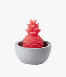 Pineapple Candle In Pot, Kirsikka, 7x7cm, Hemtex