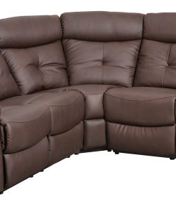 Lotus-recliner-kulmasohva, ruskea