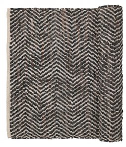 Bc Zigzag 80x250cm Carpet, Tummanruskea, 80x250cm, Broste Copenhagen