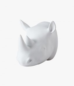 Rhino Wall Hook, Valkoinen, 6x7cm, Hemtex