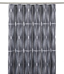 Midori 180x200cm Shower Curtain, Harmaa, 200x180cm, Hemtex