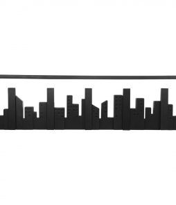 Um Skyline 49,5x15x2cm Hook, Musta, 2x49.5cm, Umbra